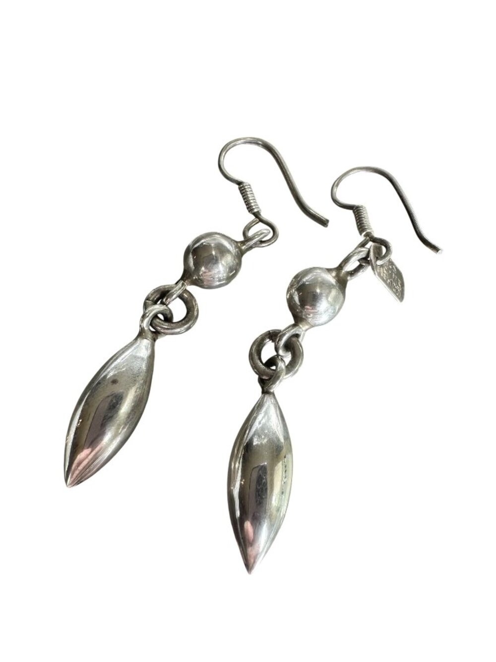 Sterling Silver 925 Mexico Dangle Drop Earrings
